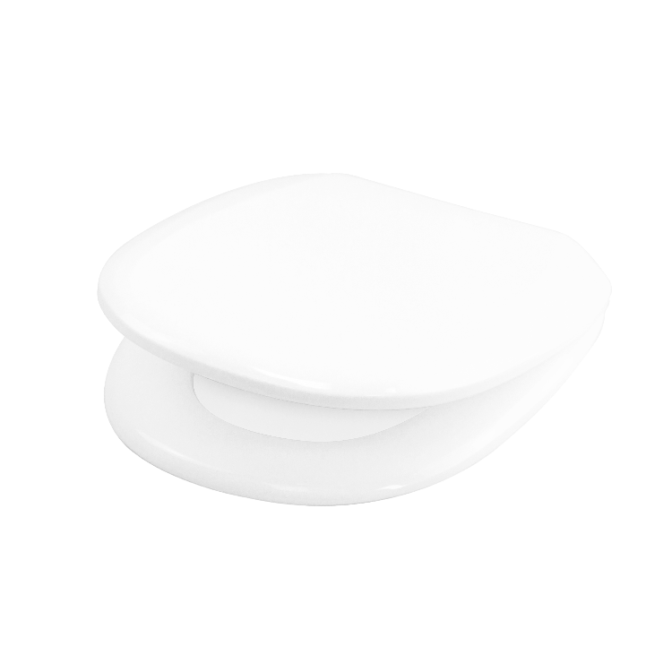 Vit toalettsits universal - BĂST. CC-mĂ„tt: 75-176mm LĂ€ngd: 409-459mm Bredd: 374mm