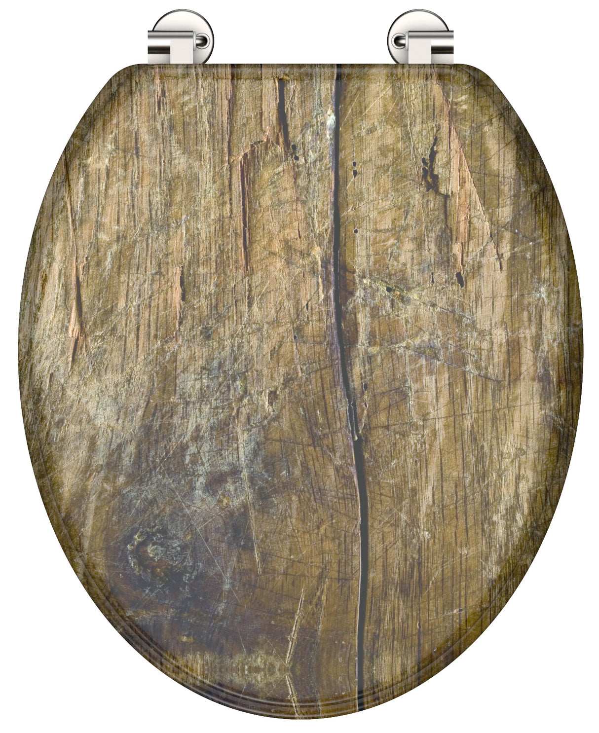 Mönstrad toalettsits universal med trÀkÀrna - BRA. CC-mÄtt: 125-175mm LÀngd: 430-455mm Bredd: 370mm.