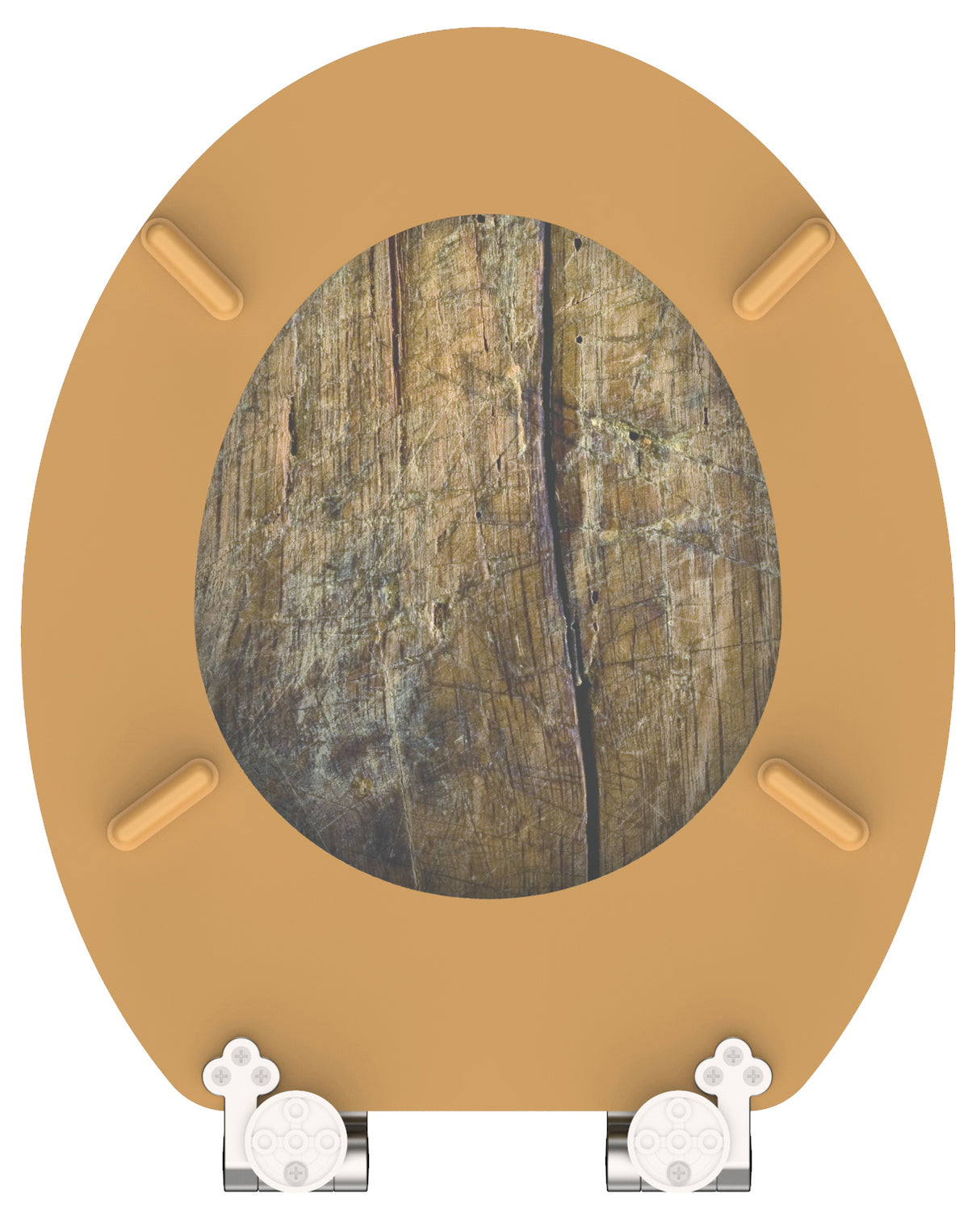 Mönstrad toalettsits universal med trĂ€kĂ€rna - BĂTTRE. CC-mĂ„tt: 130-185mm LĂ€ngd: 425-475mm Bredd: 375mm.