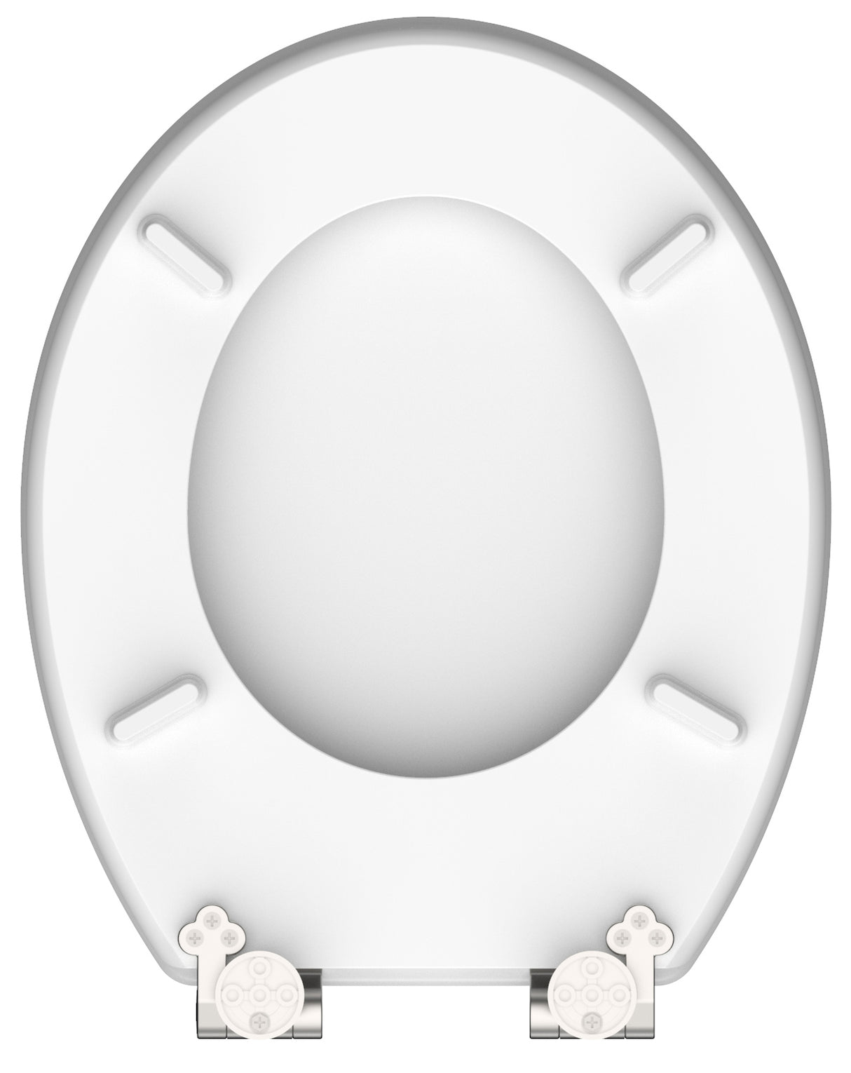 Högblank mönstrad toalettsits universal med trĂ€kĂ€rna - BĂTTRE. CC-mĂ„tt: 130-185mm LĂ€ngd: 425-475mm Bredd: 370mm.