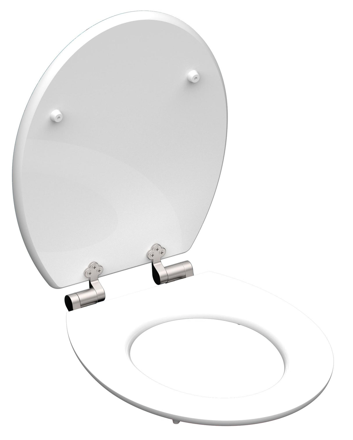 Högblank mönstrad toalettsits universal med trĂ€kĂ€rna - BĂTTRE. CC-mĂ„tt: 130-185mm LĂ€ngd: 425-475mm Bredd: 370mm.