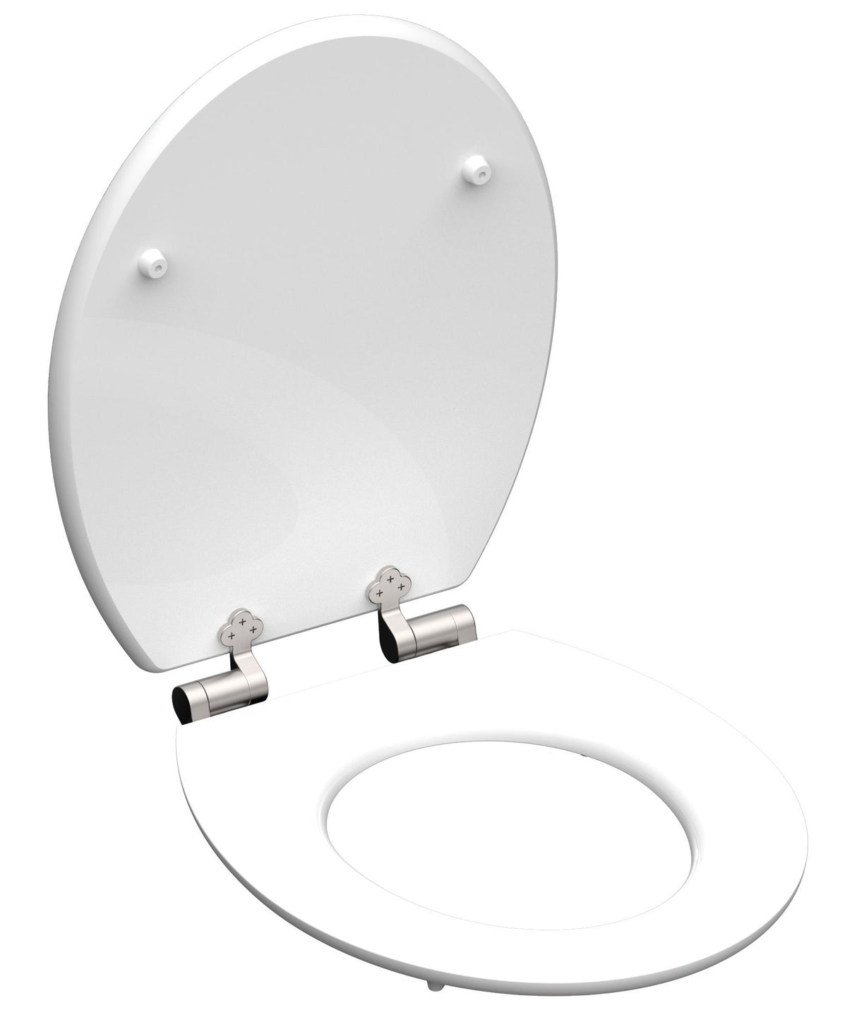 Högblank mönstrad toalettsits universal med trĂ€kĂ€rna - BĂTTRE. CC-mĂ„tt: 130-185mm LĂ€ngd: 425-475mm Bredd: 370mm.