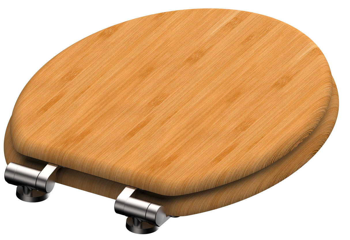 Toalettsits universal i Bambu - BĂTTRE. CC-mĂ„tt: 145-180mm LĂ€ngd: 425mm Bredd: 370mm.