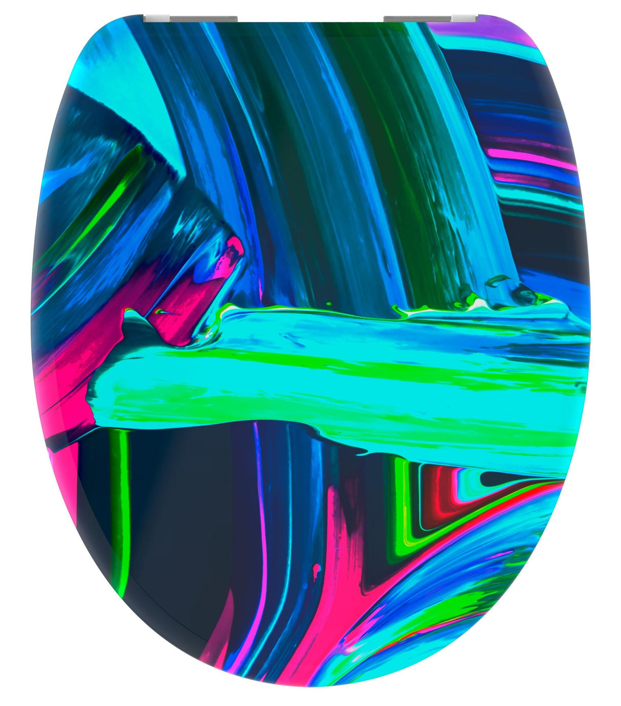 Mönstrad toalettsits universal i Duroplast - BĂTTRE. CC-mĂ„tt: 125-210mm LĂ€ngd: 425-435mm Bredd: 373mm.