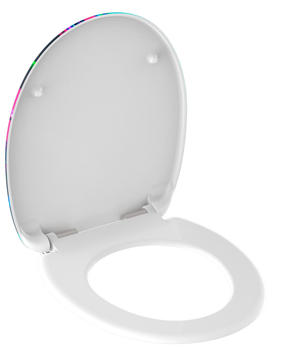 Mönstrad toalettsits universal i Duroplast - BĂTTRE. CC-mĂ„tt: 125-210mm LĂ€ngd: 425-435mm Bredd: 373mm.