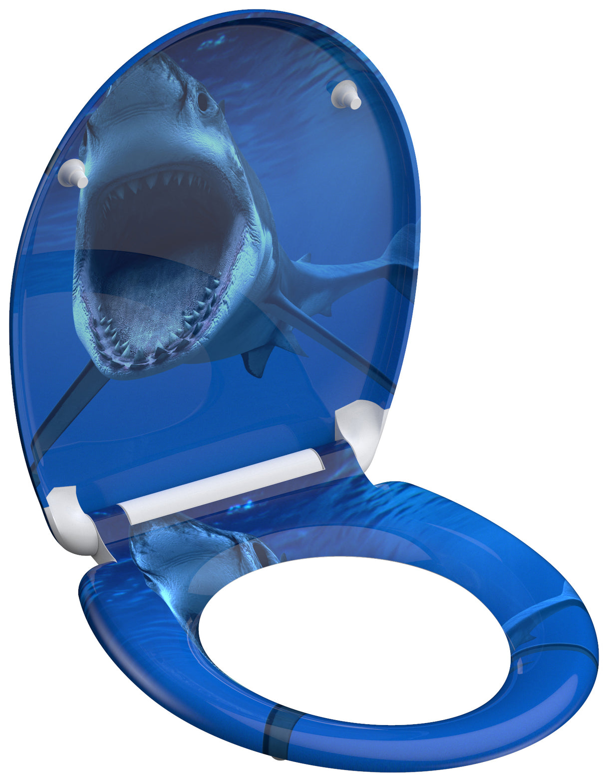 Mönstrad toalettsits universal i Duroplast - BÄST. CC-mått: 60-160mm Längd: 405-460mm Bredd: 375mm.