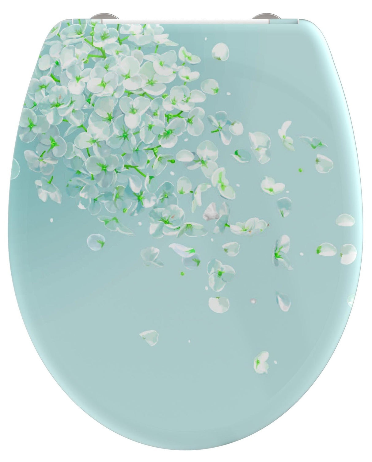 Mönstrad toalettsits universal i Duroplast - BÄST. CC-mått: 60-160mm Längd: 405-460mm Bredd: 375mm.