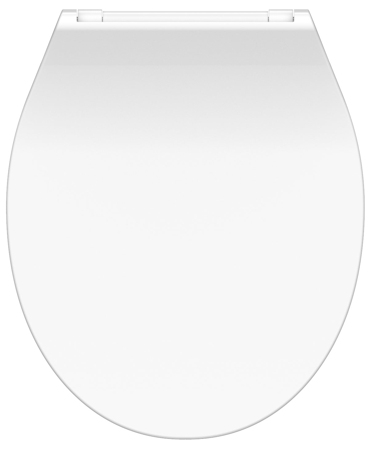 Vit slimmad toalettsits universal i Duroplast - BĂST. CC-mĂ„tt: 70-190mm LĂ€ngd: 415-455mm Bredd: 380mm.