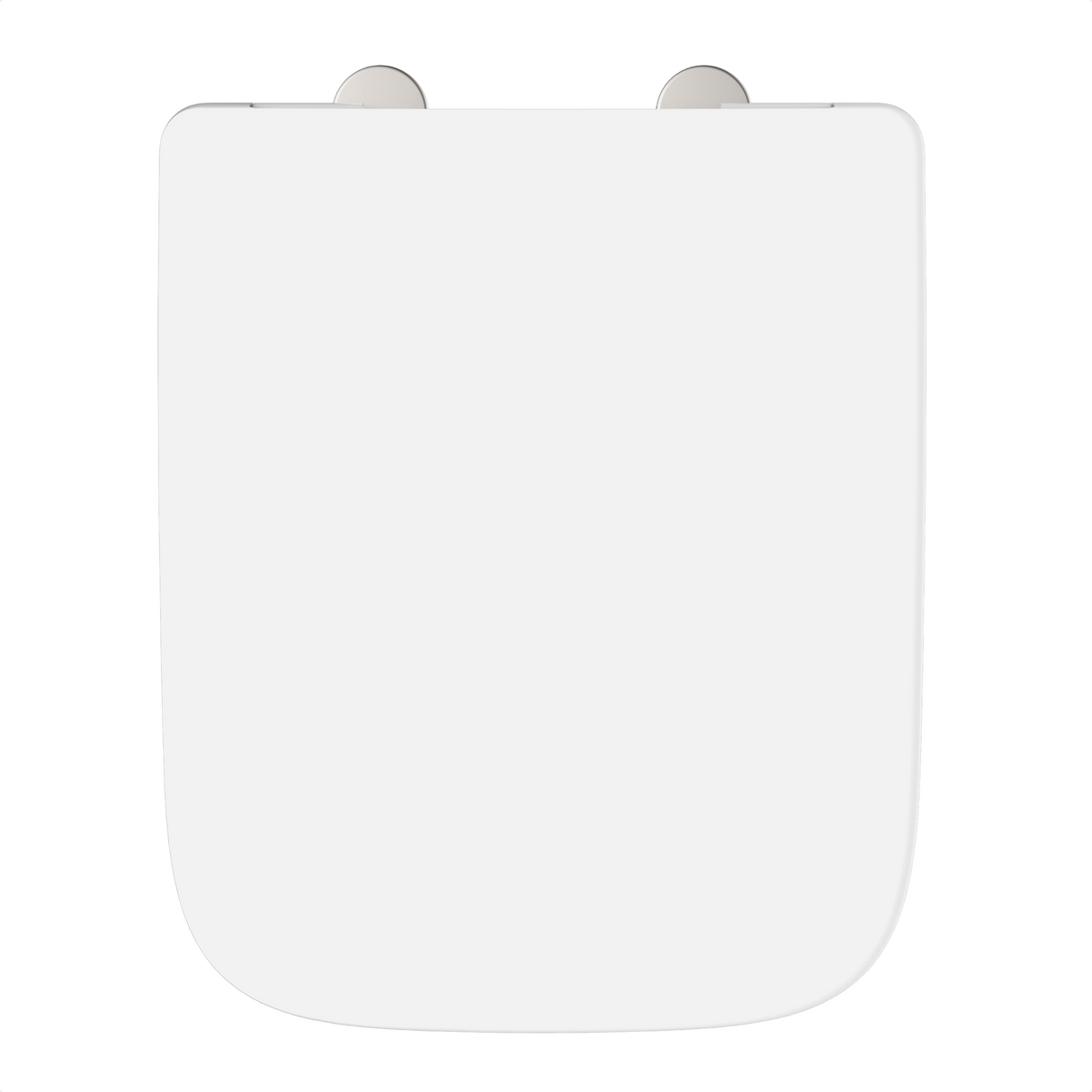 Vit toalettsits E-formad universal i Duroplast - BĂST. CC-mĂ„tt: 105-205mm LĂ€ngd: 390-440mm Bredd: 360mm.