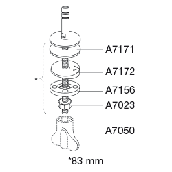 Vit slimmad toalettsits - BĂST