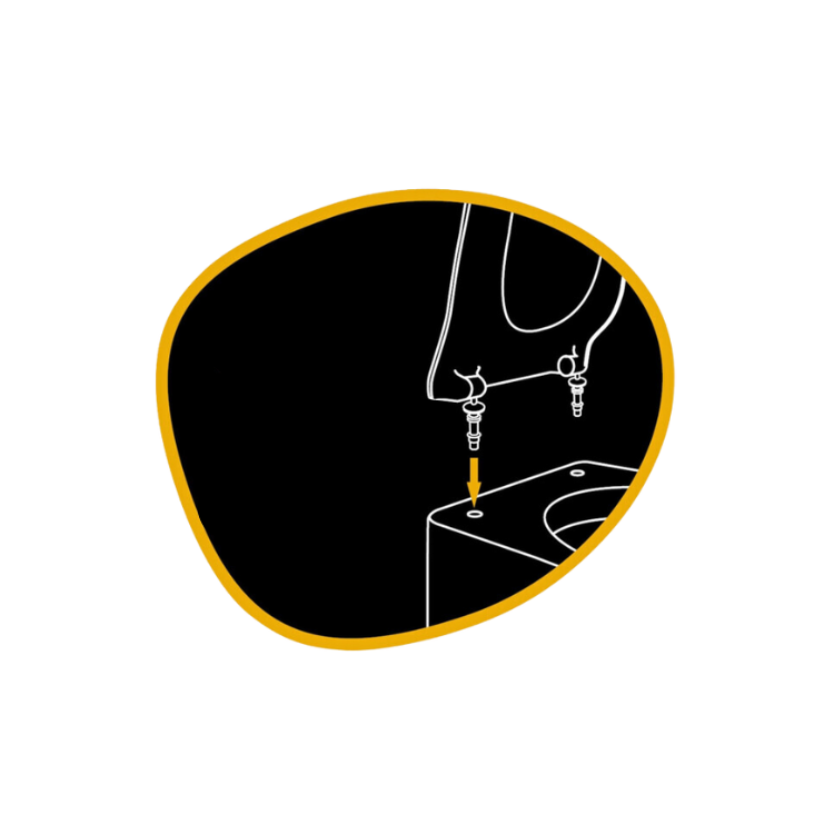 Vit toalettsits för IDO (Proppbeslag) - BĂST