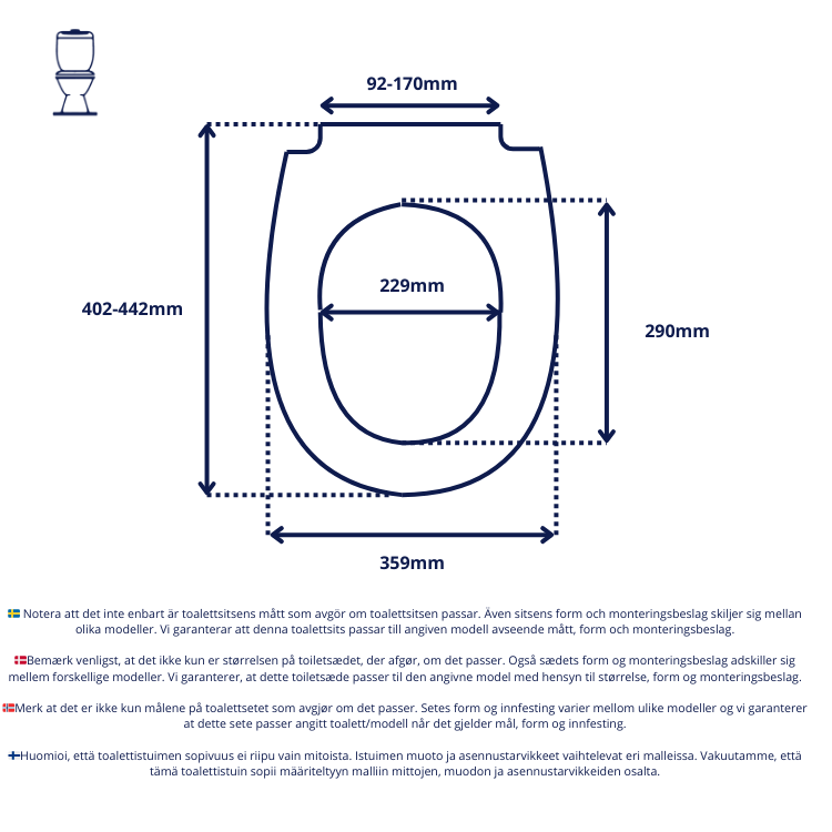 Vit toalettsits design för IFĂ - BĂST