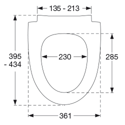 Svart matt toalettsits - BĂST