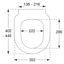 Svart toalettsits - BĂST