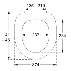 Beige toalettsits - BĂST