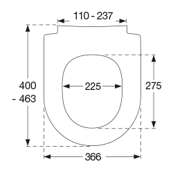Vit matt toalettsits för Duravit - BĂST