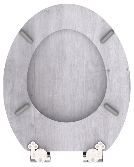 Mönstrad toalettsits universal med träkärna - BÄTTRE. CC-mått: 130-185mm Längd: 425-475mm Bredd: 375mm.