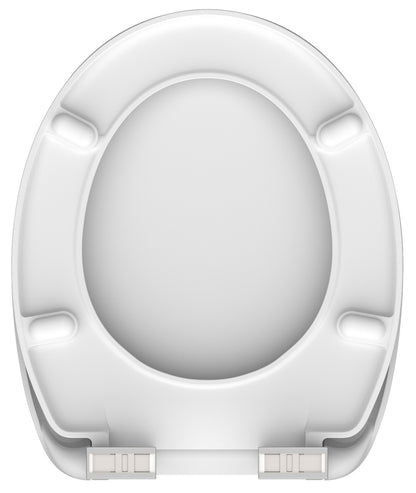 Vit toalettsits universal i Duroplast - BÄTTRE. CC-mått: 125-210mm Längd: 448mm Bredd: 373mm.