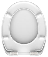 Mönstrad toalettsits universal i Duroplast - BÄTTRE. CC-mått: 125-210mm Längd: 425-435mm Bredd: 373mm.