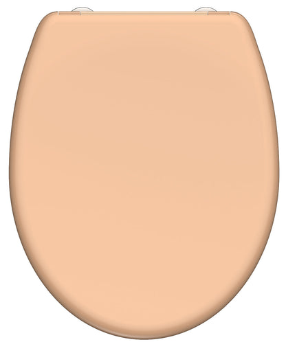 Beige toalettsits för vägghängd toalett - BÄST. CC-mått: 90-190mm Längd: 450mm Bredd: 375mm.