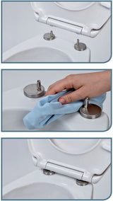 Antracit slimmad toalettsits universal i Duroplast - BÄST. CC-mått: 70-190mm Längd: 415-455mm Bredd: 380mm.