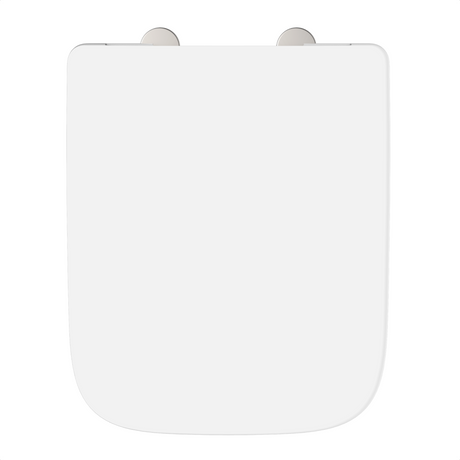 Vit toalettsits E-formad universal i Duroplast - BÄST. CC-mått: 105-205mm Längd: 390-440mm Bredd: 360mm.