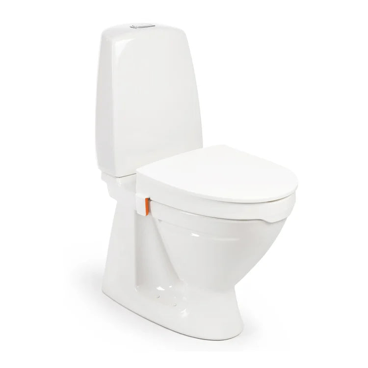 Toalettsits med förhöjning 10cm med lock (kantstopp)