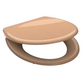 Beige toalettsits universal i Duroplast - BÄST. CC-mått: 90-190mm Längd: 405-460mm Bredd: 375mm.