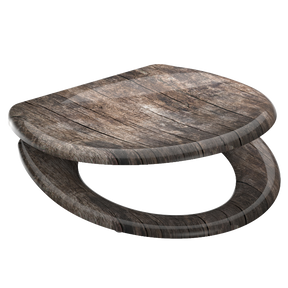 Mönstrad toalettsits universal i Duroplast - BÄST. CC-mått: 90-190mm Längd: 405-460mm Bredd: 375mm.