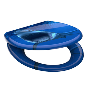 Mönstrad toalettsits universal i Duroplast - BÄST. CC-mått: 90-190mm Längd: 405-460mm Bredd: 375mm.