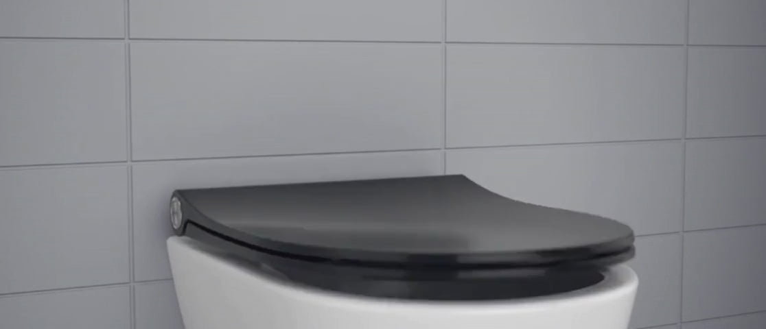 Svart toalettsits för IDO - BÄST